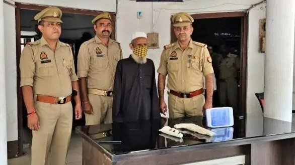 रामपुर पुलिस की गिरफ्त में आरोपी (Photo: ITG)