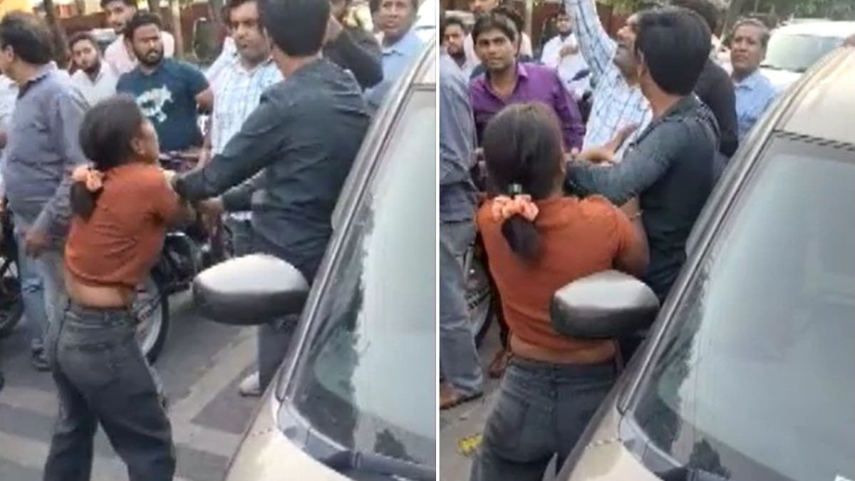 पति-पत्नी में हाई वोल्टेज ड्रामा. (Photo: Screengrab)