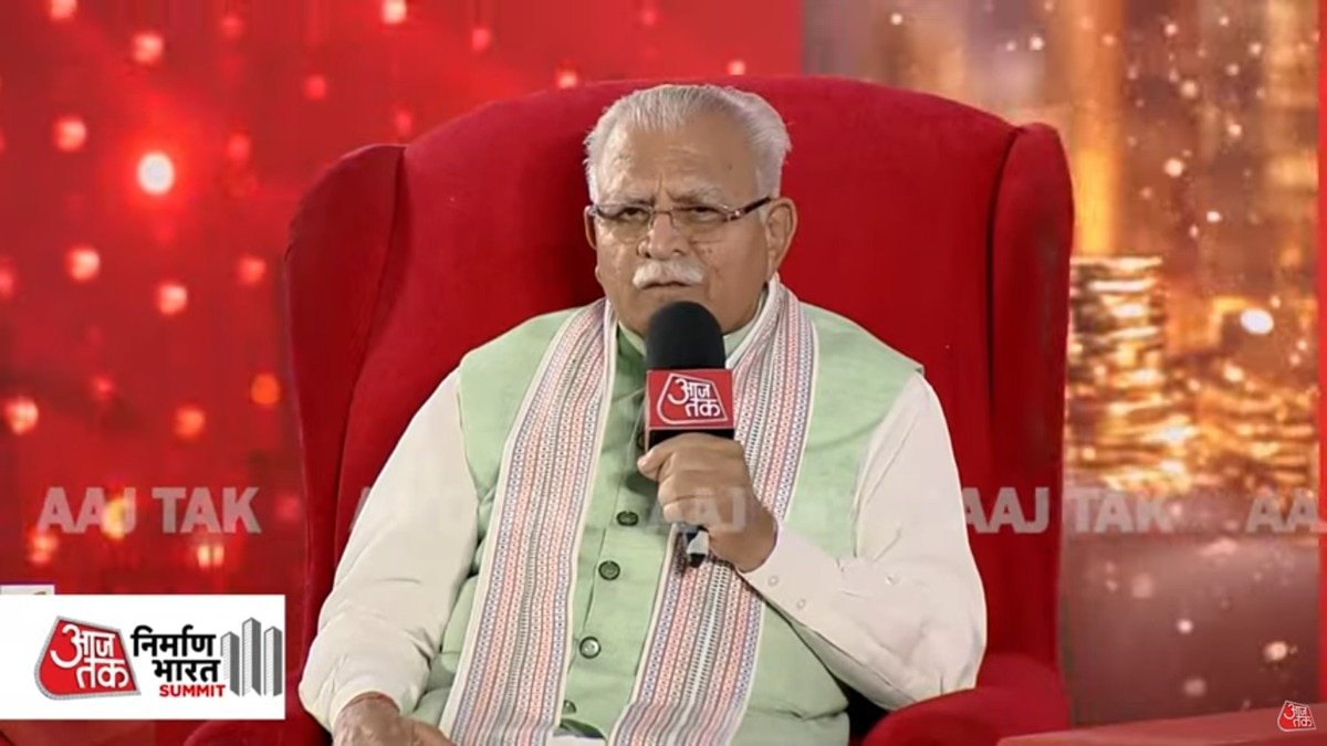 केंद्रीय आवास एवं शहरी मामलों के मंत्री मनोहर लाल खट्टर. (Photo: ITG)