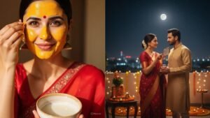 Karwa Chauth 2025: करवाचौथ पर दिखना है सुंदर, इन 5 आसान तरीकों से घर बैठे पाएं ग्लोइंग स्किन – Karwa Chauth 2025 special beauty tips for natural Glowing face easy skincare tips at home tvisx