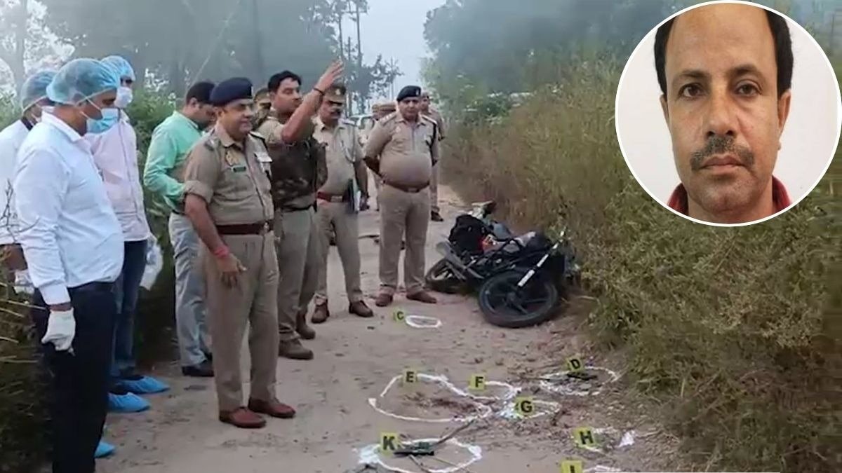 शामली में एक लाख के इनामी का एनकाउंटर. (Photo Screengrab)