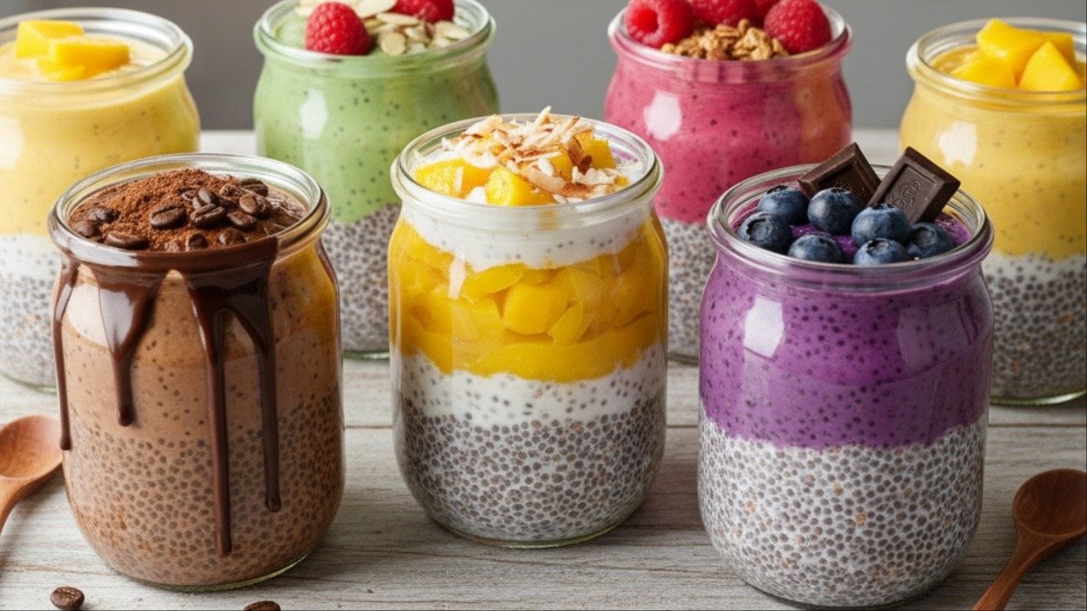 सुबह के नाश्ते में ट्राई करें चिया पुडिंग रेसिपी (Photo- AI generated)
