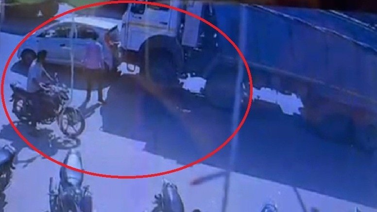 जयपुर डंपर हादसे का नया वीडियो आया सामने. (Photo: Himanshu Sharma/ITG)