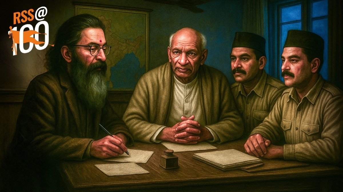 एक दफे पटेल ने गोलवलकर को ऑफर दिया कि वह संघ का विलय कांग्रेस में कर दें. (Photo: AI generated)