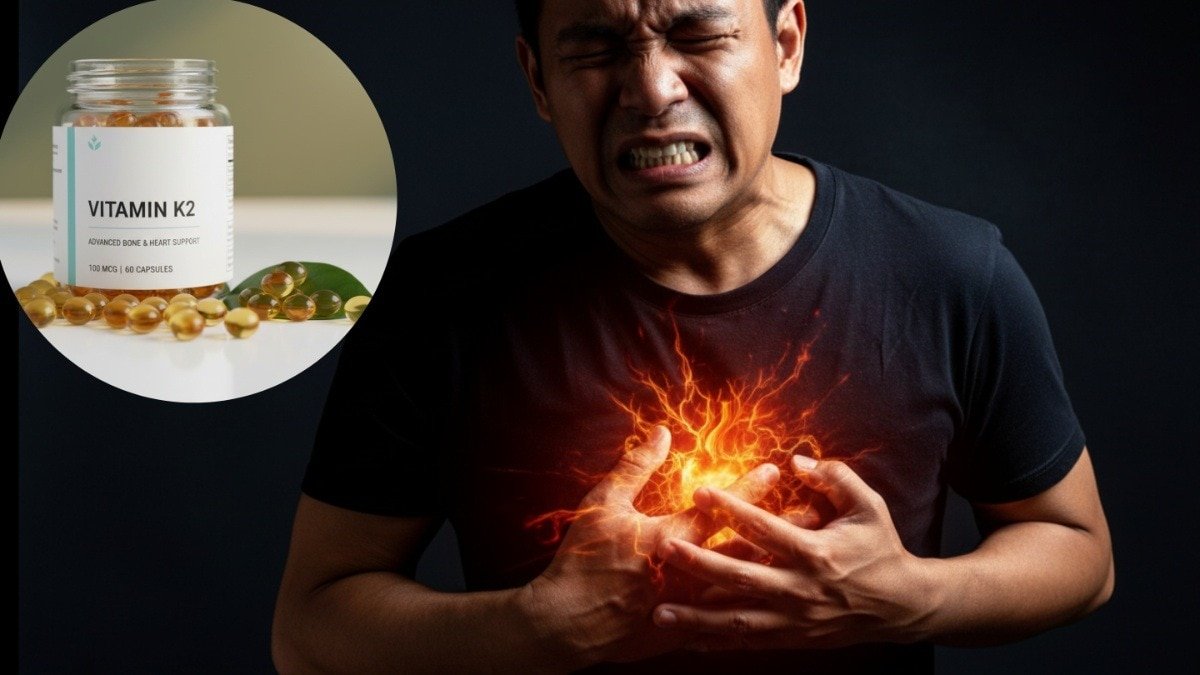 विटामिन K2 बन सकता है हार्ट अटैक का कारण (Photo: AI Generated)