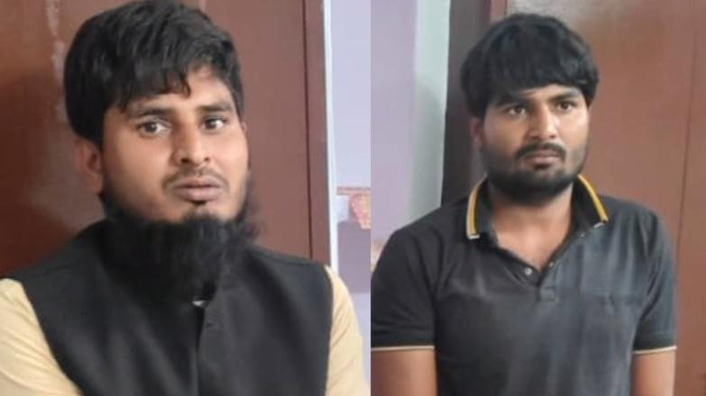 पुलिस गिरफ्त में बीएसपी नेता से लूट के आरोपी. (Photo: Himanshu Sharma/ITG)