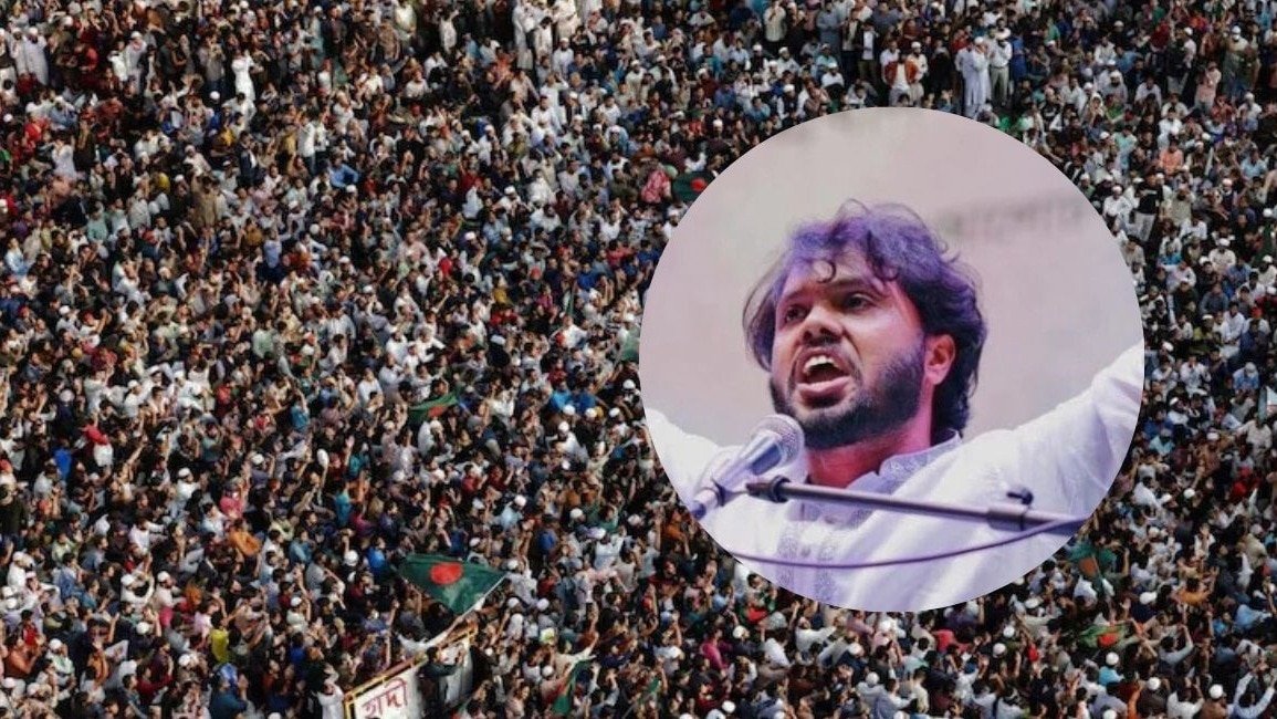 उस्मान हादी के जनाजे में हजारों की संख्या में लोग जुटे. (Photo- ITG)