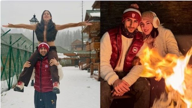 भाई इब्राहिम के कंधे पर बैठकर सारा अली खान ने दिए पोज, बर्फीली वादियों में चहकीं, बोलीं- ऐसी जन्नत...